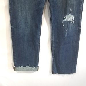Old Navy Boyfriend Straight Raw Cropped Jeans